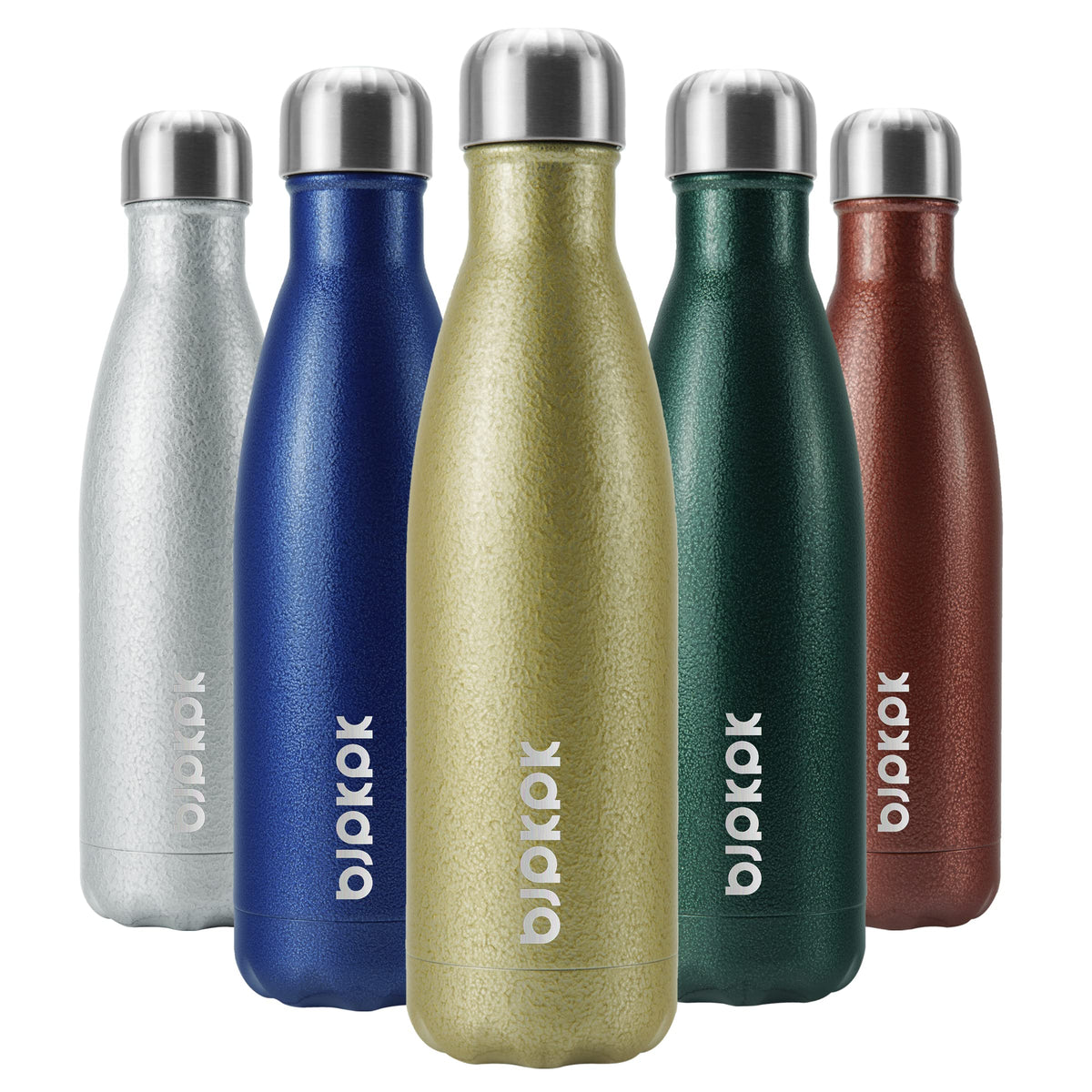BJPKPK 12 oz Small Water Bottle, Reusable Insulated Stainless Steel Flask