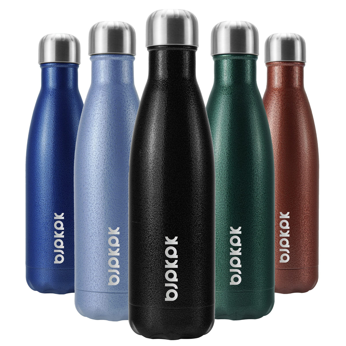BJPKPK 12 oz Small Water Bottle, Reusable Insulated Stainless Steel Flask