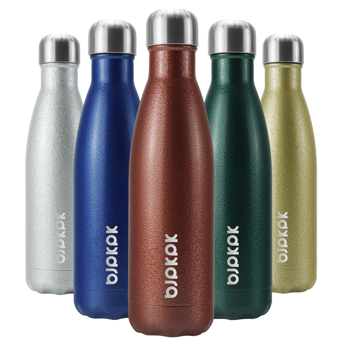 BJPKPK 12 oz Small Water Bottle, Reusable Insulated Stainless Steel Flask
