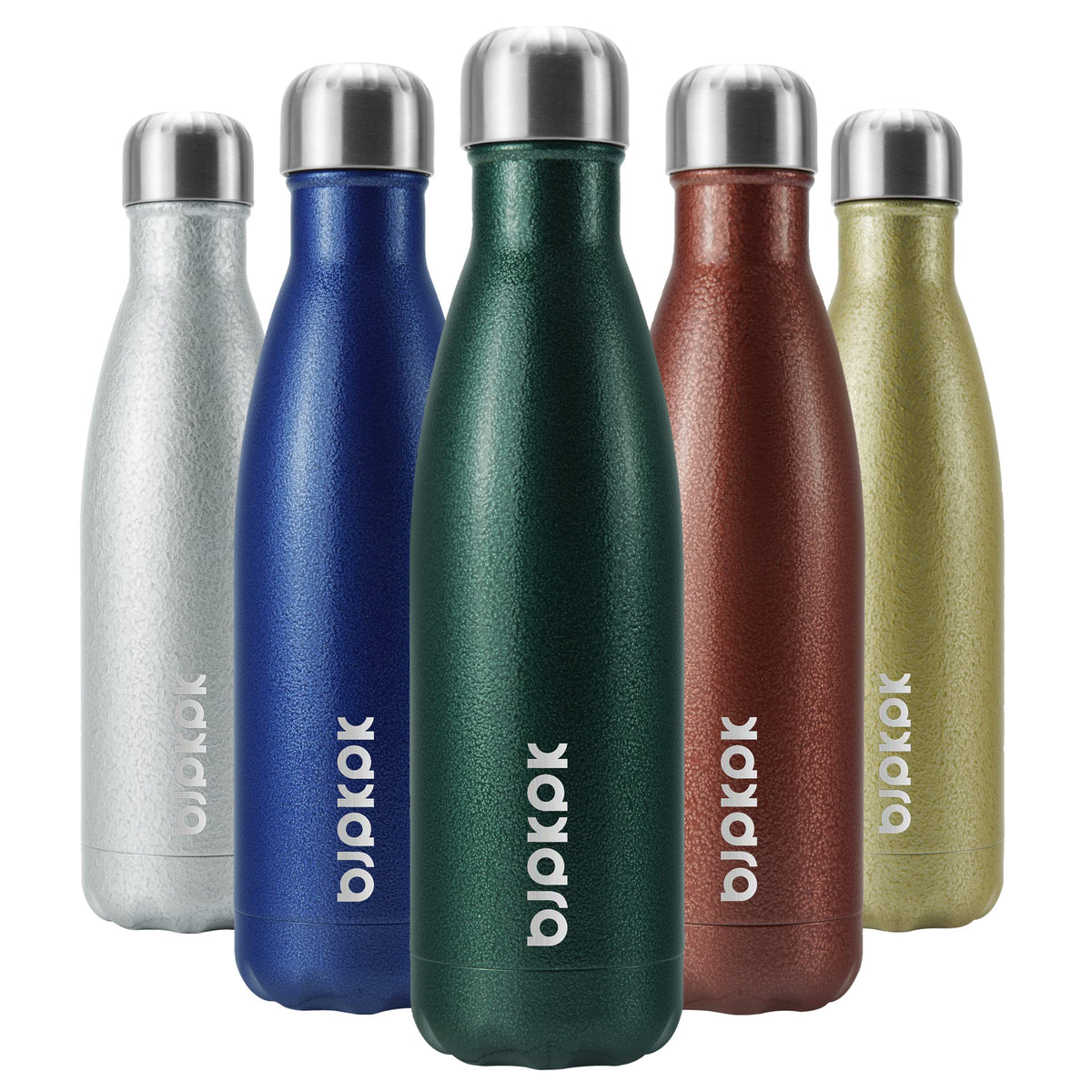 BJPKPK 12 oz Small Water Bottle, Reusable Insulated Stainless Steel Flask