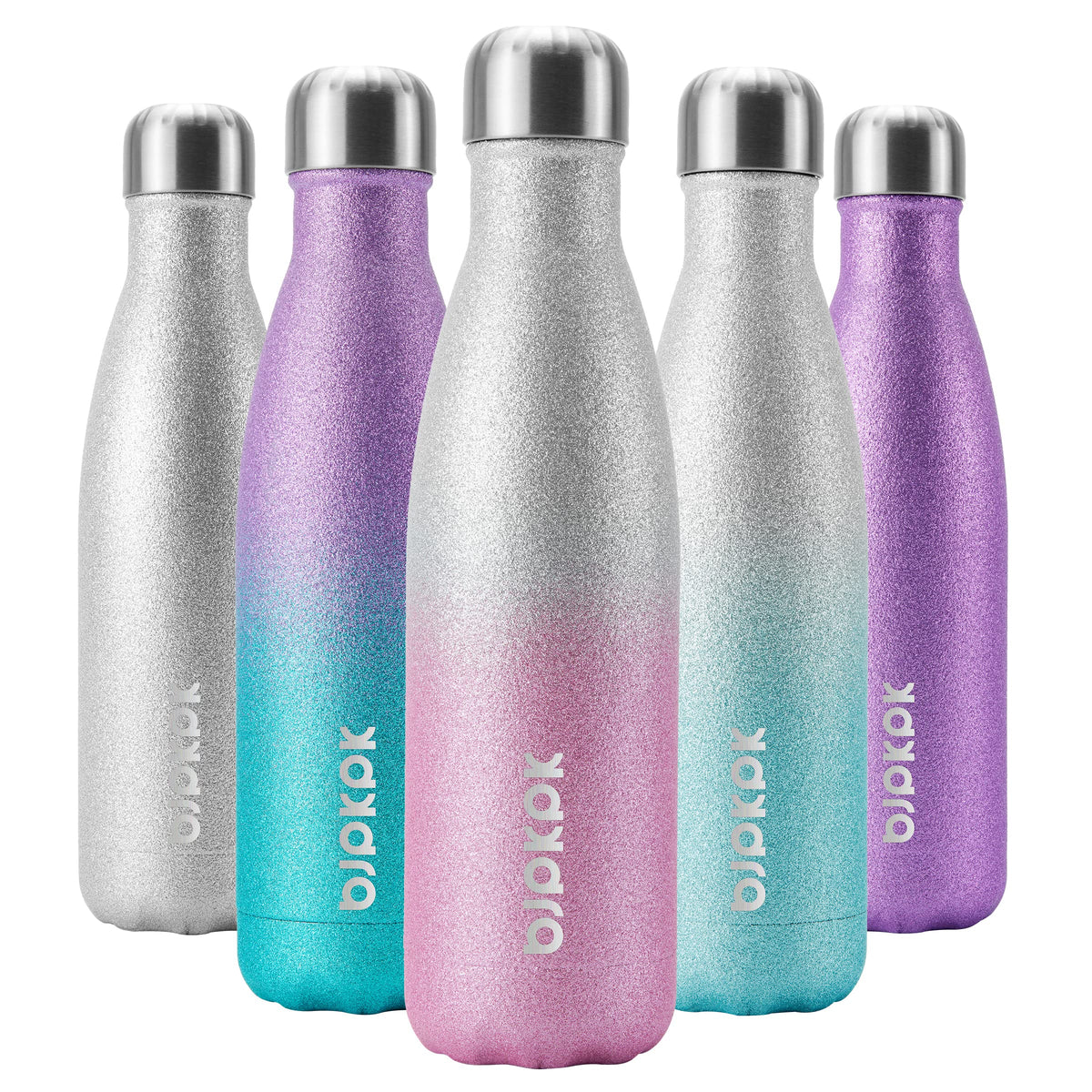 BJPKPK 12 oz Small Water Bottle, Reusable Insulated Stainless Steel Flask