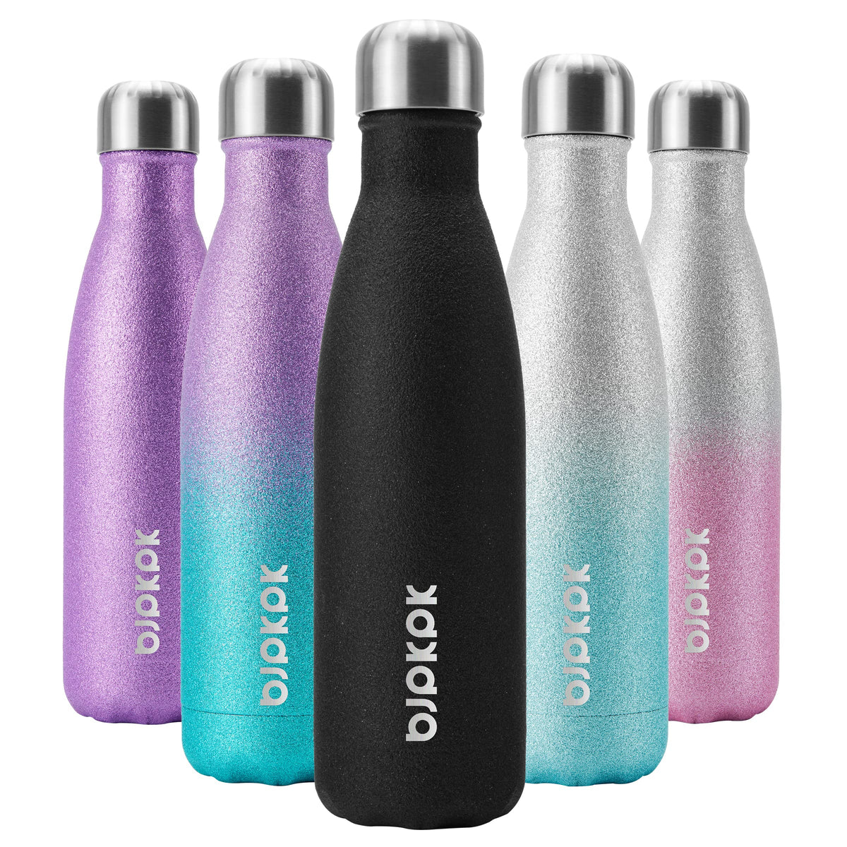 BJPKPK 12 oz Small Water Bottle, Reusable Insulated Stainless Steel Flask