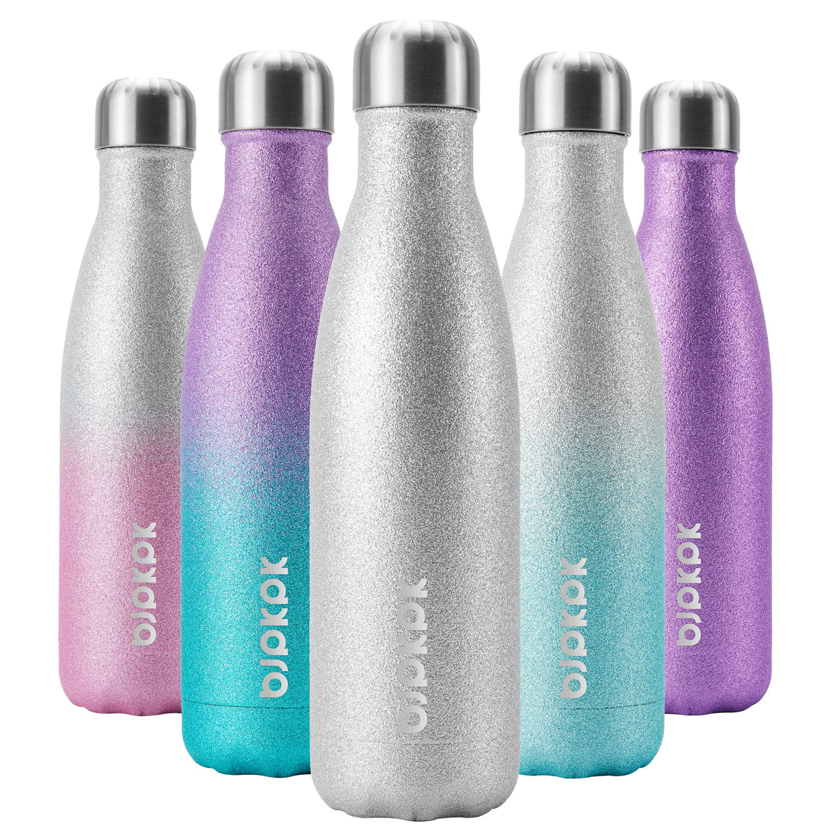 BJPKPK 12 oz Small Water Bottle, Reusable Insulated Stainless Steel Flask