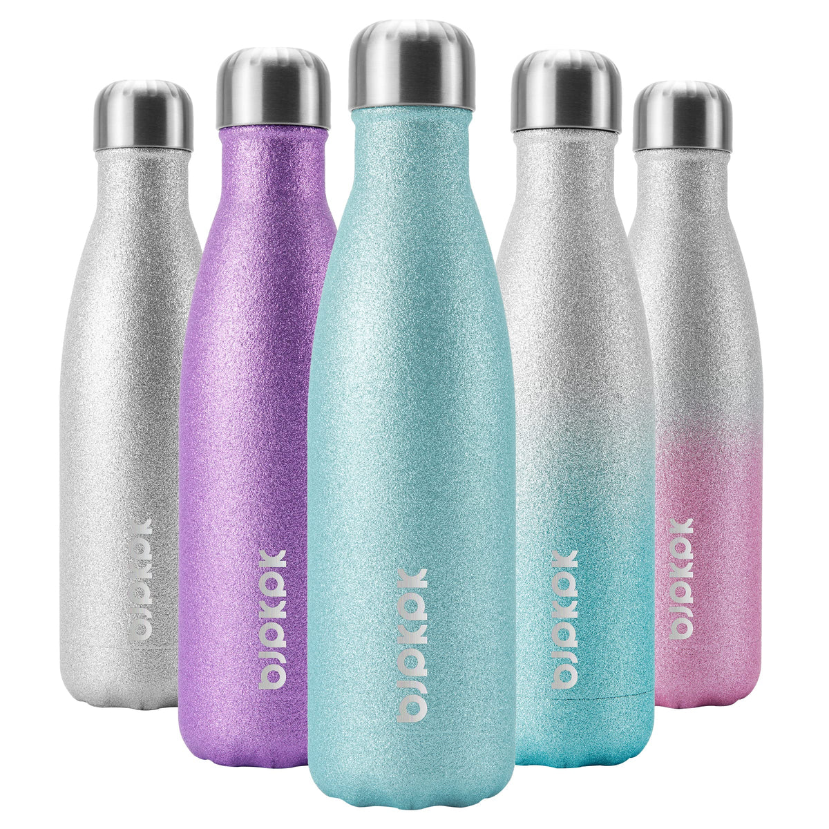 BJPKPK 12 oz Small Water Bottle, Reusable Insulated Stainless Steel Flask