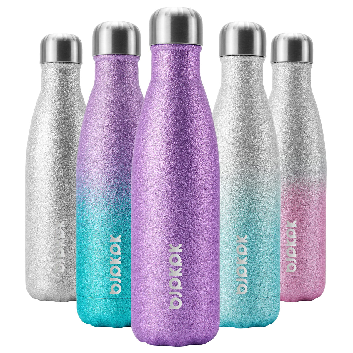 BJPKPK 12 oz Small Water Bottle, Reusable Insulated Stainless Steel Flask