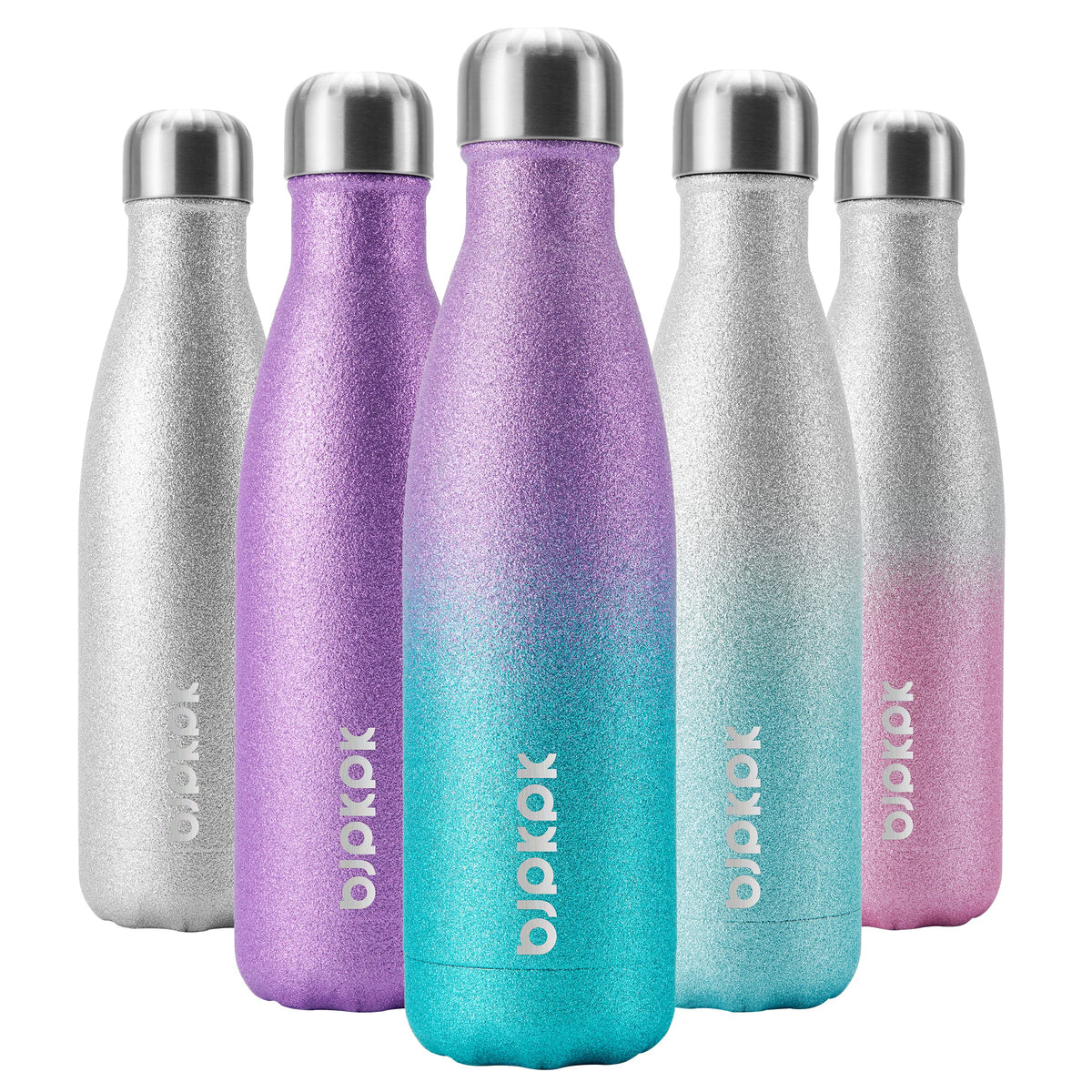 BJPKPK 12 oz Small Water Bottle, Reusable Insulated Stainless Steel Flask