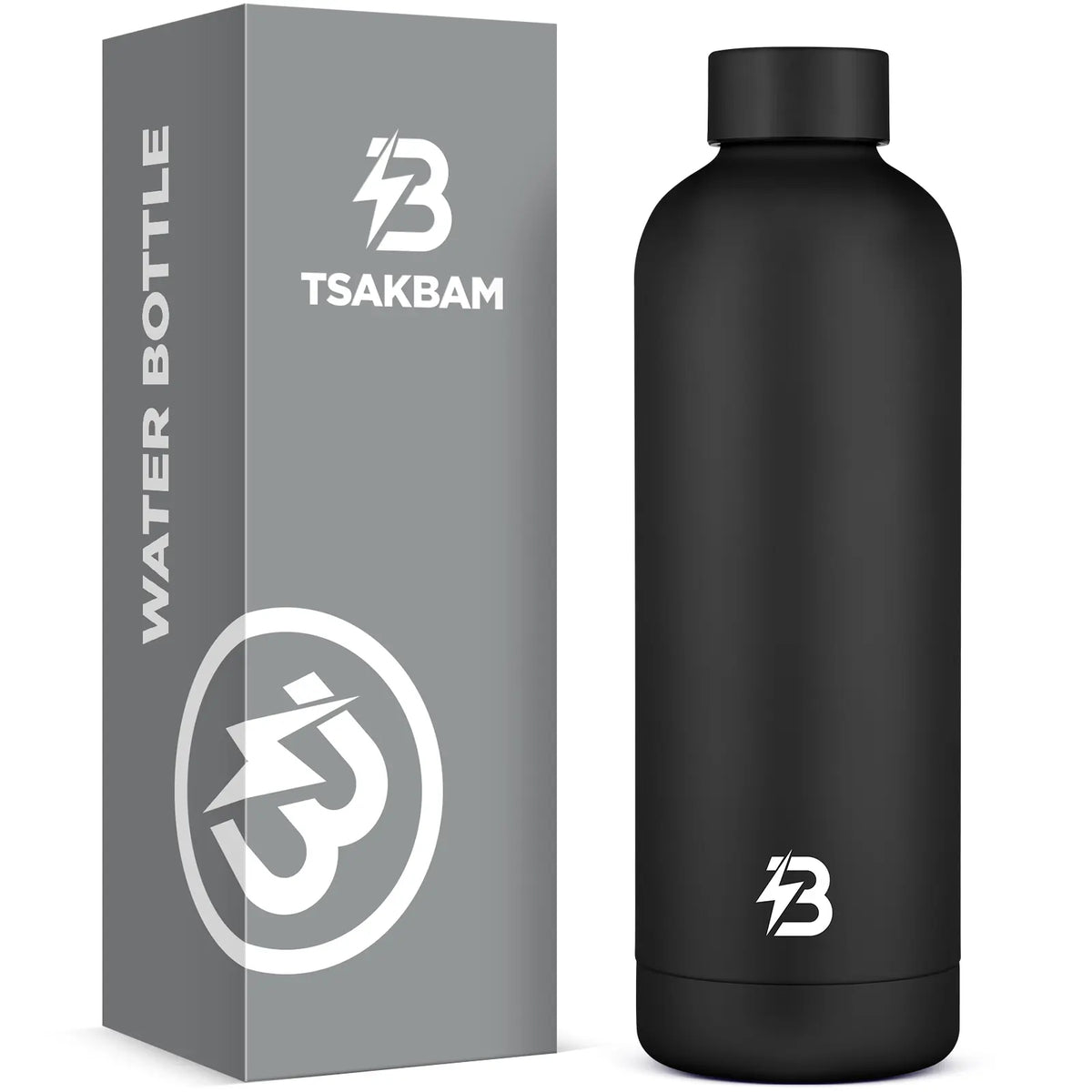 TSAKBAM 23 oz Stainless Steel Vacuum Insulation Flask - Silicone Lid, Leakproof Portable Tumbler, Reusable Drink Container for Sports, Gym Stuff, Double-Wall Keeps Drinks Cozy Longer