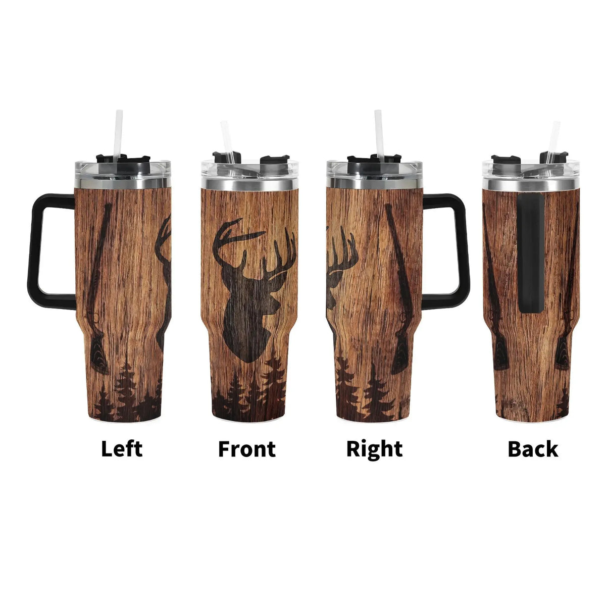 40oz Stainless Steel Vacuum Insulated Tumbler With Lid, 1 Count Cute Highland Cow Pattern Insulated Water Bottle, Travel Accessories, Summer Cool Bottle, Drinking Cup for Home Office School, Insulated Travel Drinkware