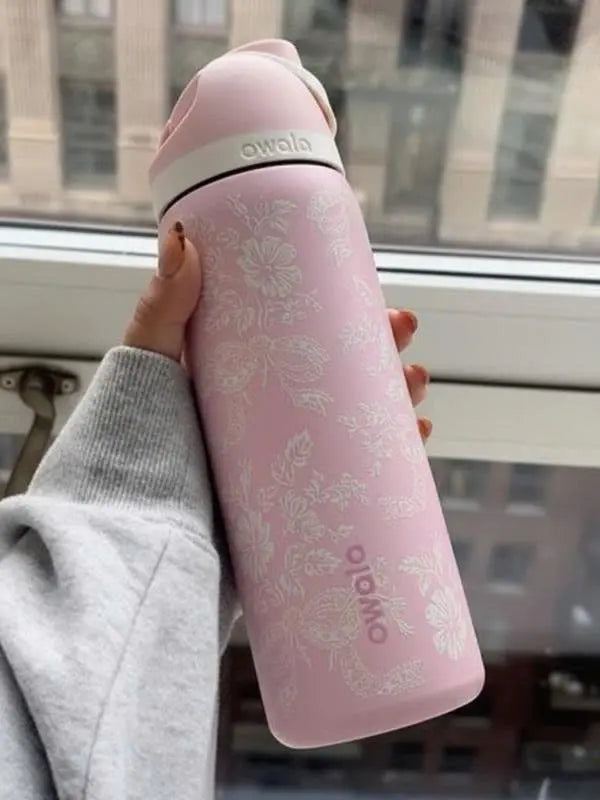 Owala FreeSip Sway 30oz Zalea Masters Theme Golf Water Bottle NEW 2-in-1 Sip or Chug Leak-Proof BPA-Free Elegant Floral Design for Gym Outdoor Activities